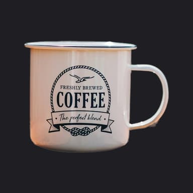 Mug on dark background